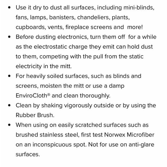 Norwex Dusting Mitt LE Dark Blue NWOT - Picture 8 of 12